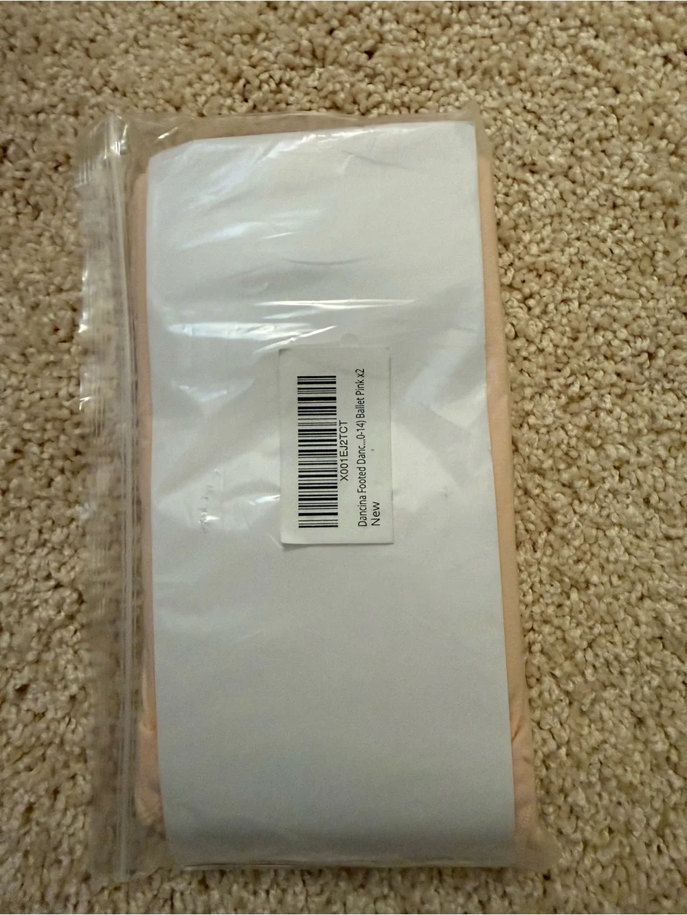 Dancina Footed Soft Light Pink Tights- 2 Pack Brand New